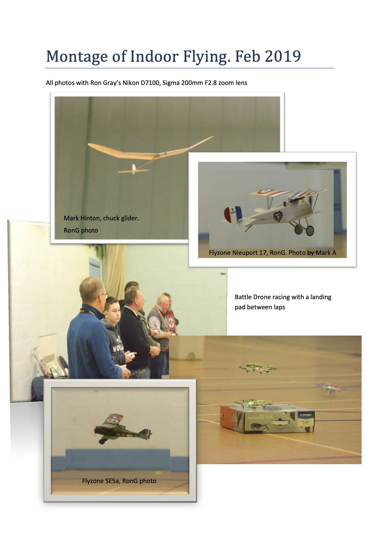 Indoor Flying Feb 2019