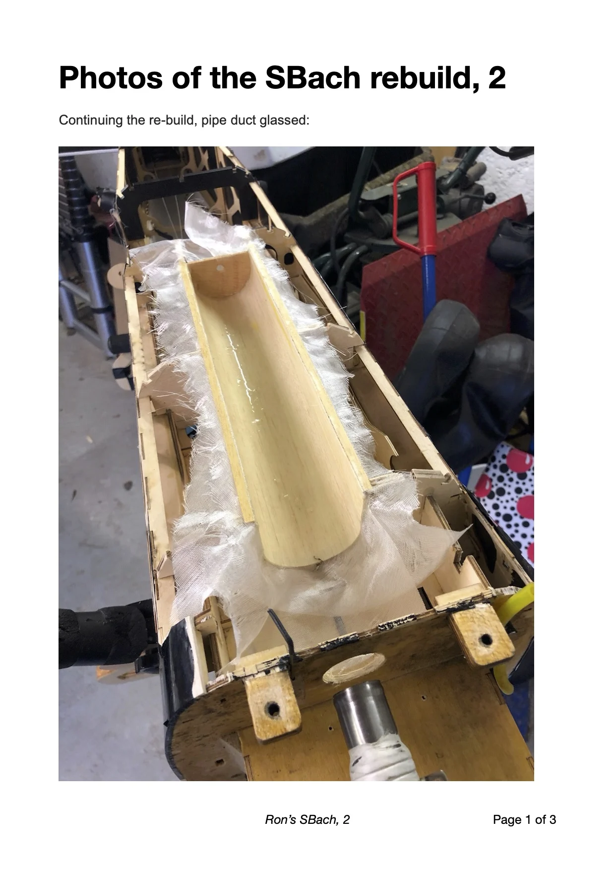 Ron G's SBach re-build, part 2