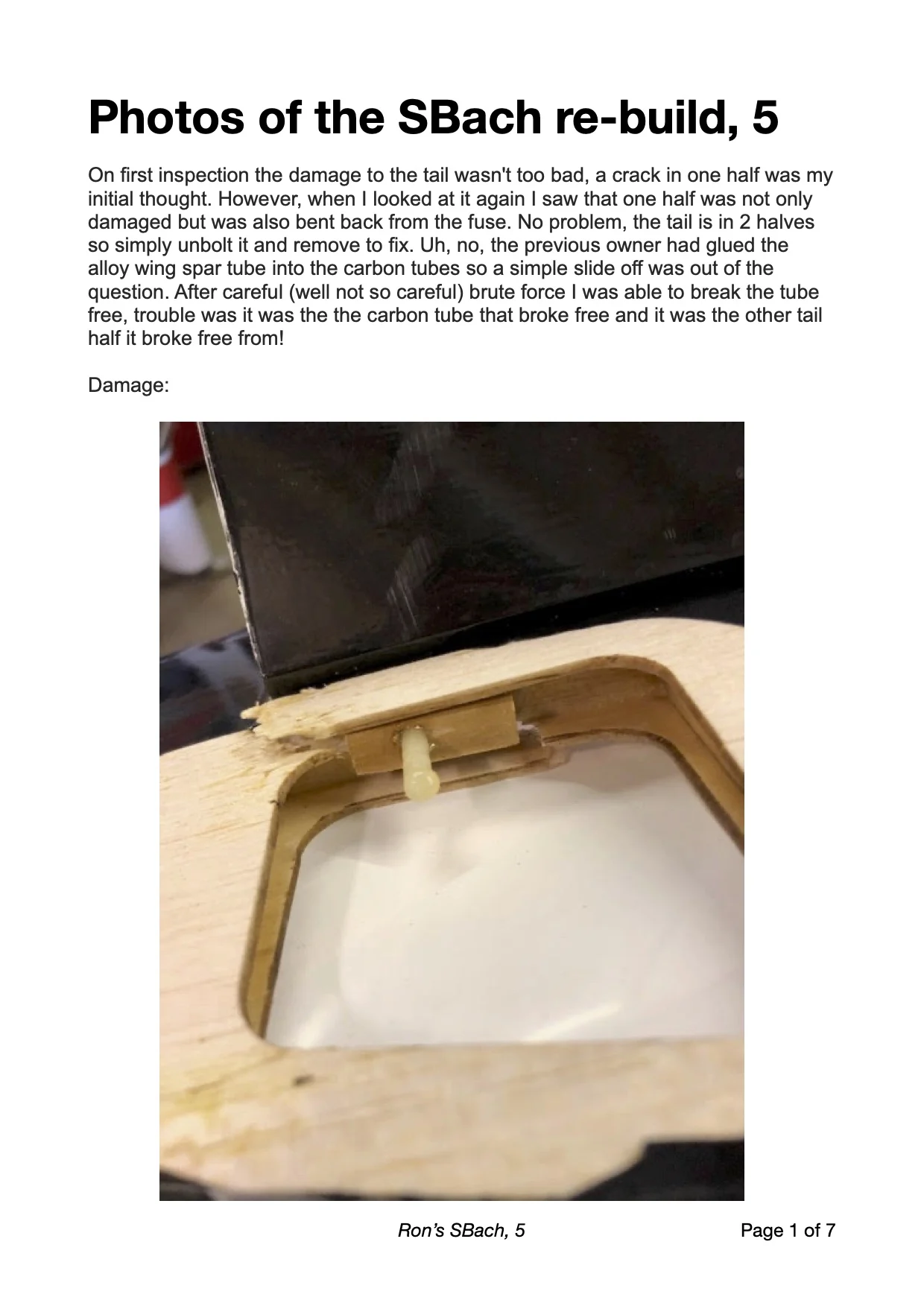 Ron G's SBach re-build, part 5