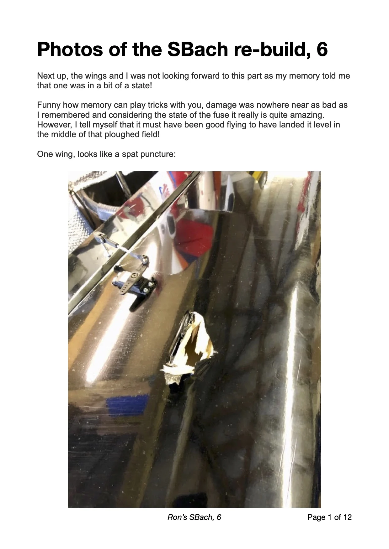 Ron G's SBach re-build, part 6