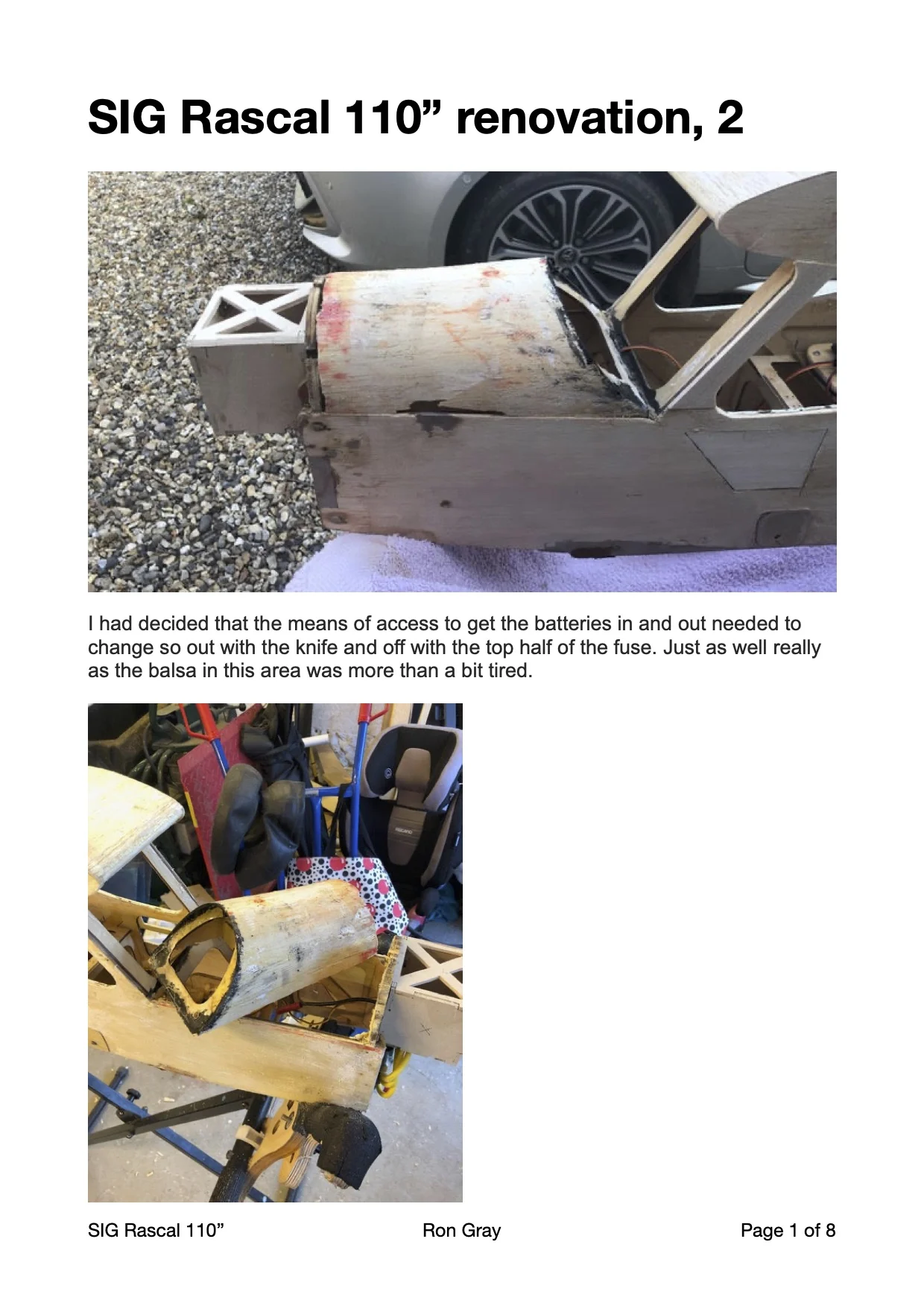 Ron G's Rascal renovation, part 2