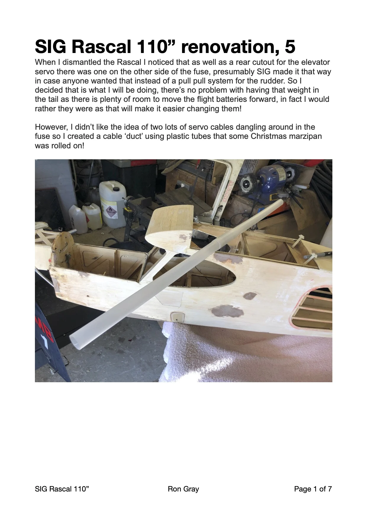 Ron G's Rascal renovation, part 5