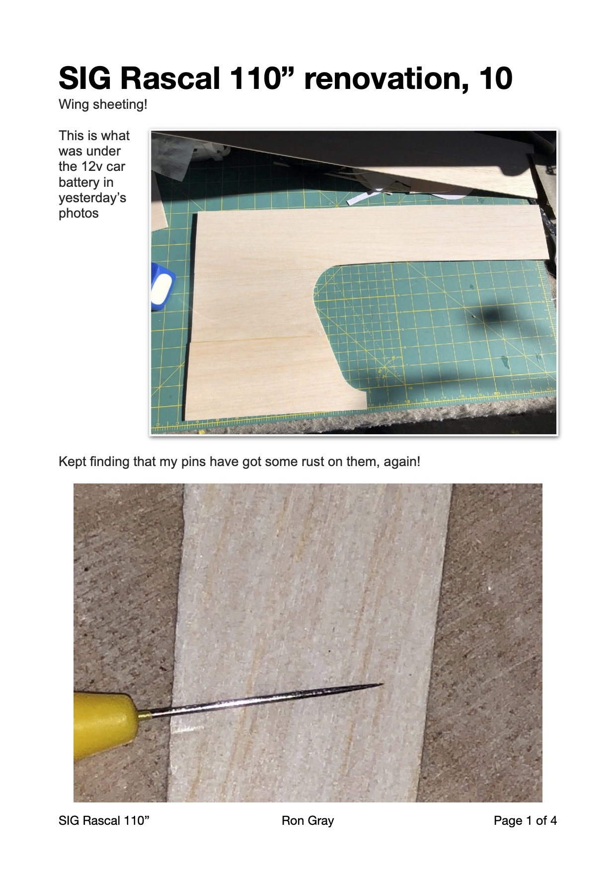 Ron G's Rascal renovation, part 10