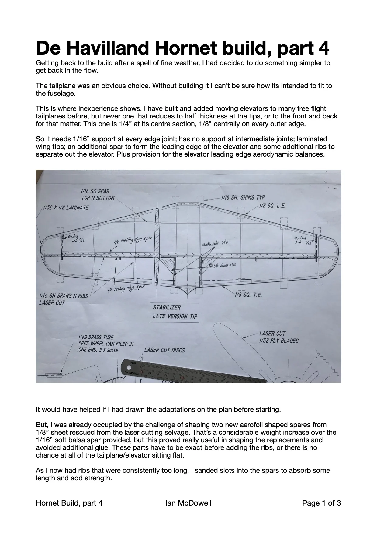 De havilland Hornet build 4