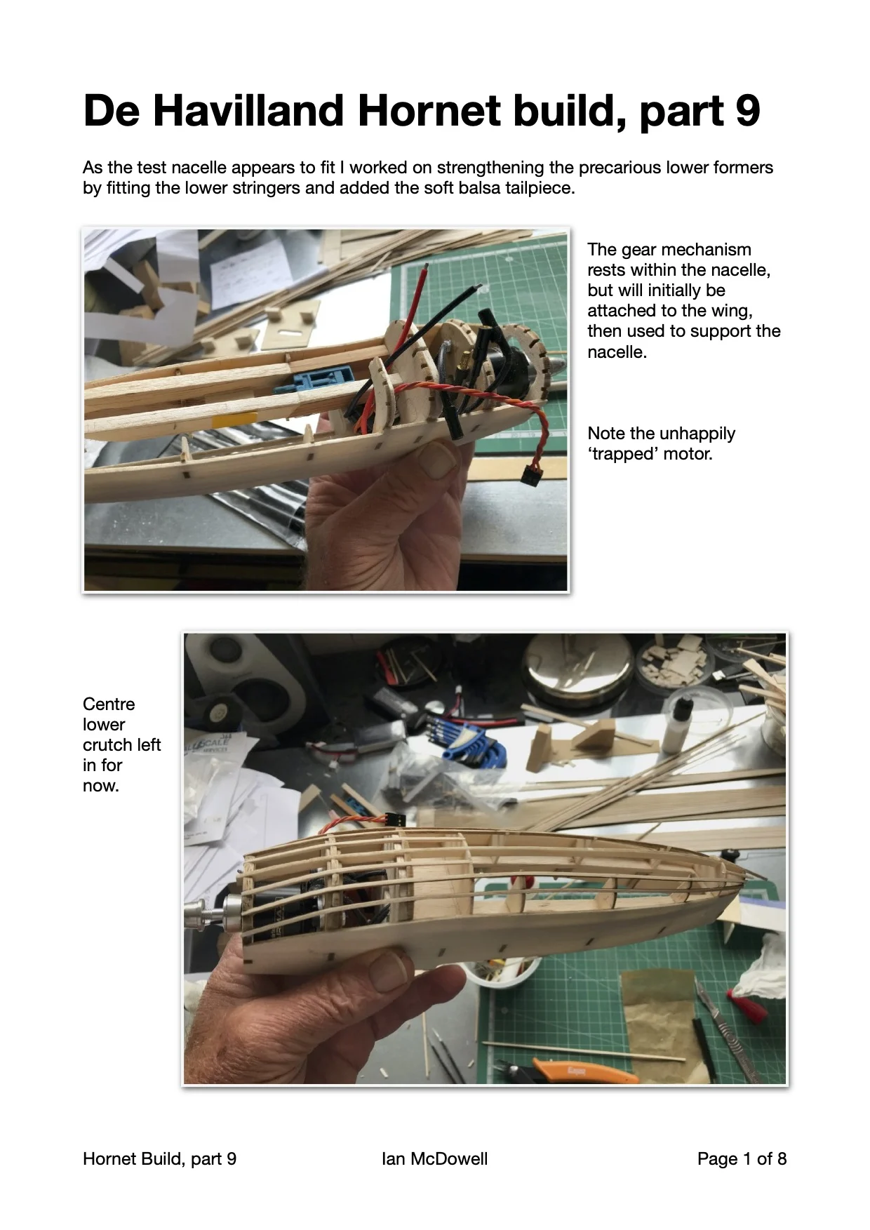 De havilland Hornet build 9